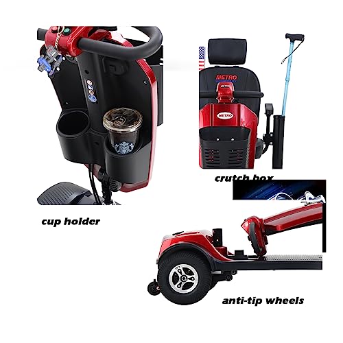 Red 4 Wheel Mobility Scooter D8449