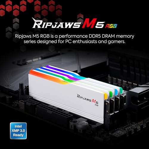 DDR5 RAM 64GB (2x32GB) 6400MT/s CL32-39-39-102 1.40V Desktop Computer Memory UDIMM Matte Black C446198