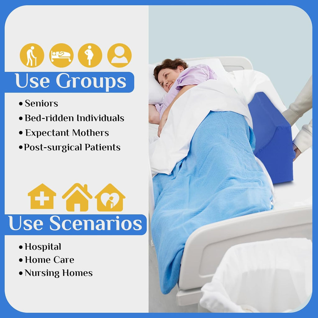 Foam Bed Wedge Pillow 7.87 x 9.84 x 23.62 in. M827205