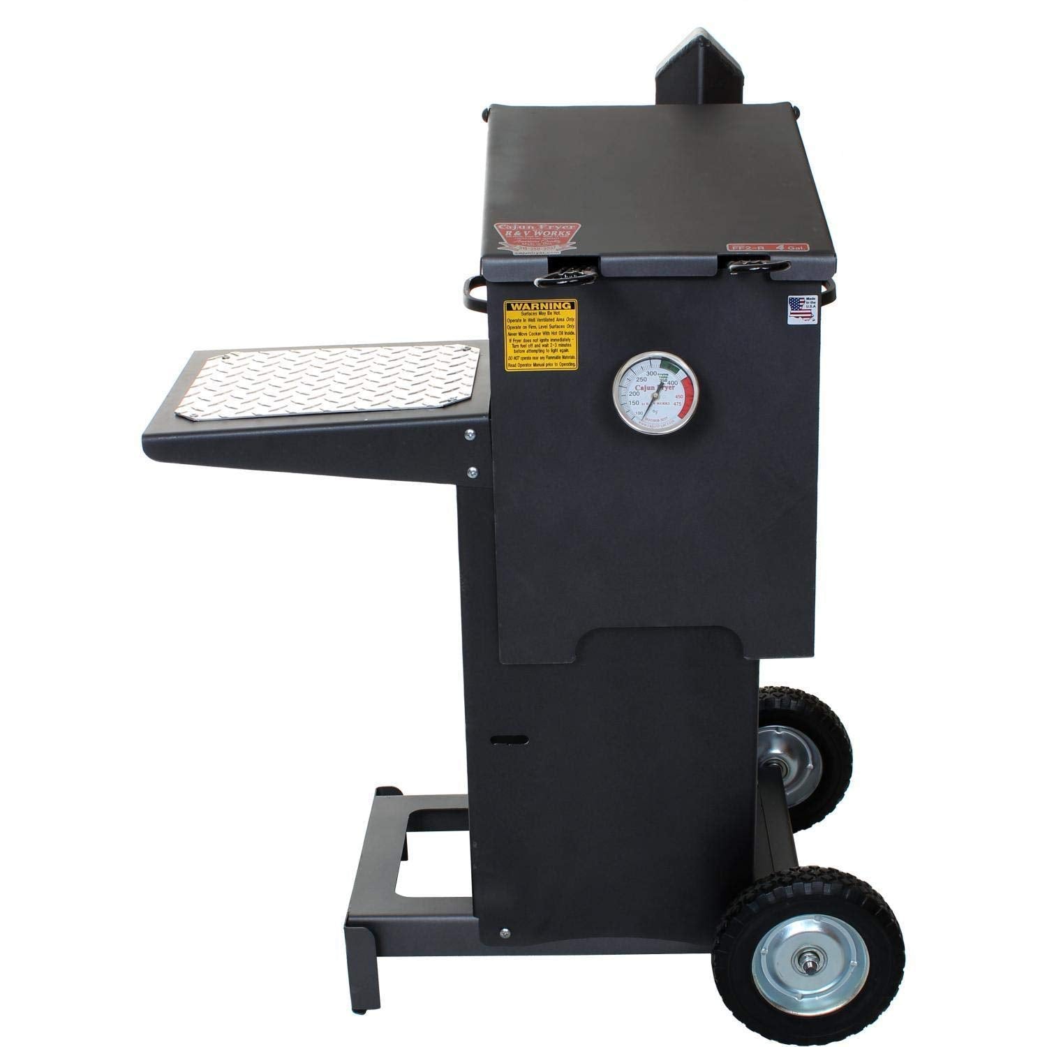 4 Gallon Propane Gas Deep Fryer with Stand and 2 Baskets R12229