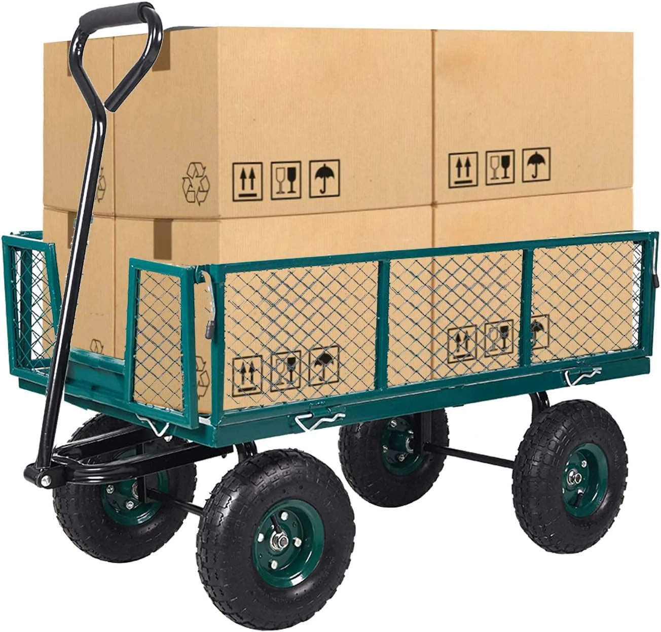 Four-Wheel Folding Wagon 560lbs Load Capacity R12330