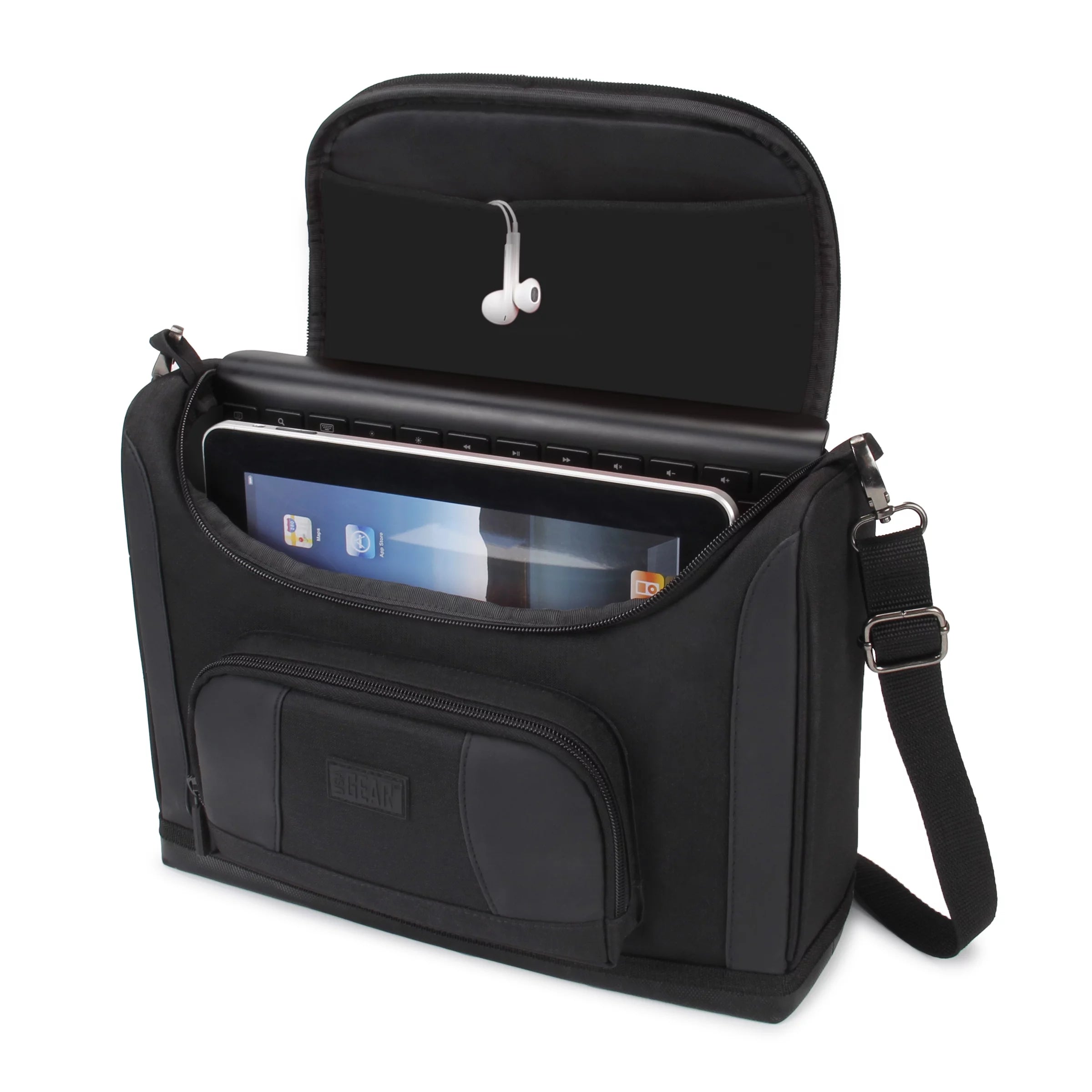 Compact Messenger Bag for 11 Inch iPad Pro and 10.9 Inch iPad Air (Black) V9423