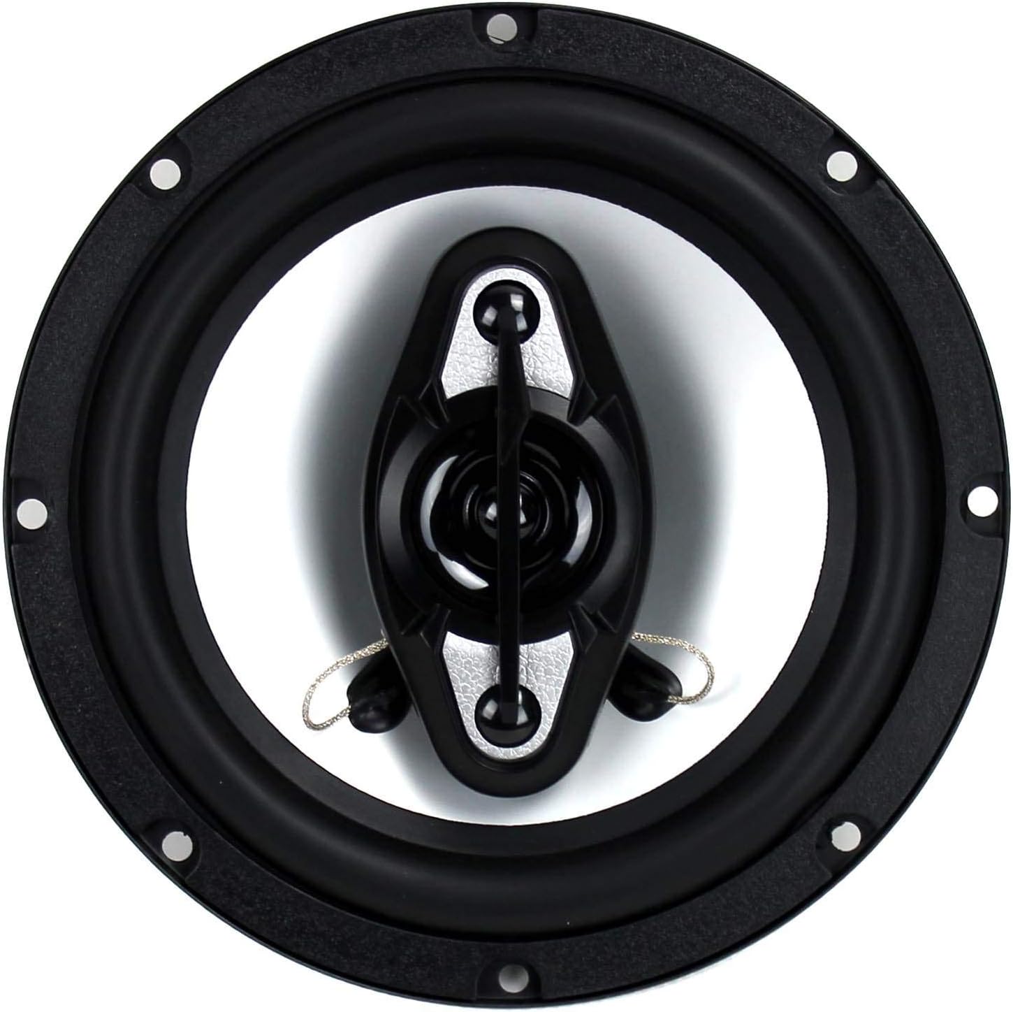 6.5" 4-Way Car Audio Coaxial Speakers, Black (6 Speakers) S6515