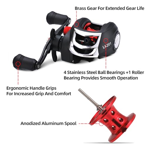 Fishing Rod and Reel Combo Baitcasting Baitcast Reel 5 Foot Fiberglass Telescopic Rod with Fishing Line E28999