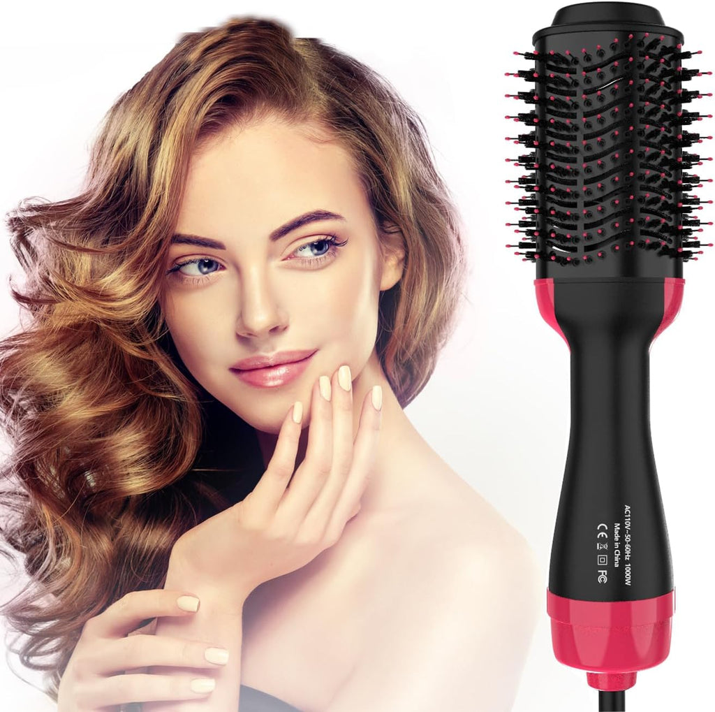 4 in 1 Hair Dryer Brush with Ceramic Titanium Barrel A9568