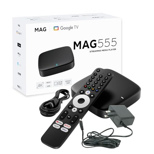 Streaming Media Player with Google TV, 4K HDR, Voice Remote, Dual-Band Wi-Fi, Chromecast, HDMI, AV Output E615