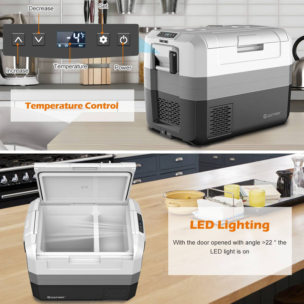 58 Quart Portable Electric Car Cooler Refrigerator Compressor Freezer Z651