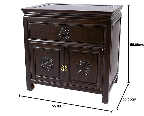 Dark Rosewood Bedside Cabinet U835377