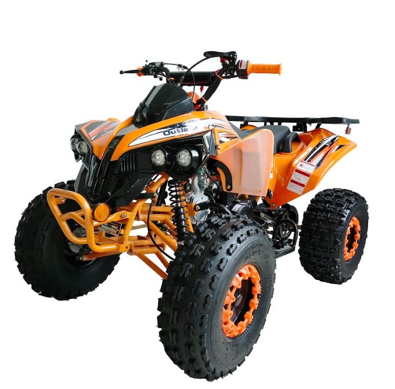 125cc ATV with Reverse Double Headlights Led Gas 4 Wheeler (Green) - Extra Large L9677