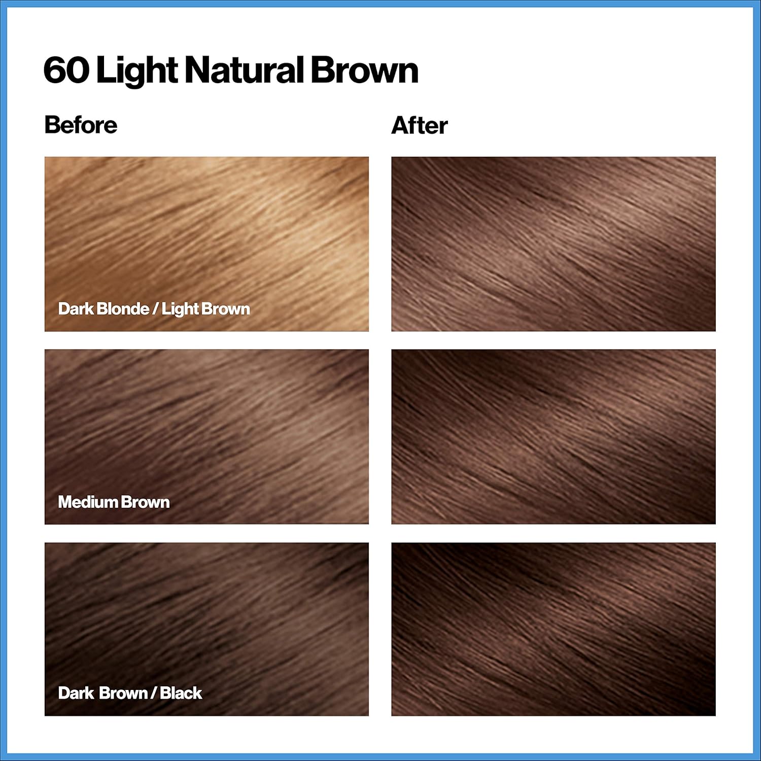 60 Light Natural Brown Permanent Hair Color, 10.2 Oz (Pack of 3) H92477