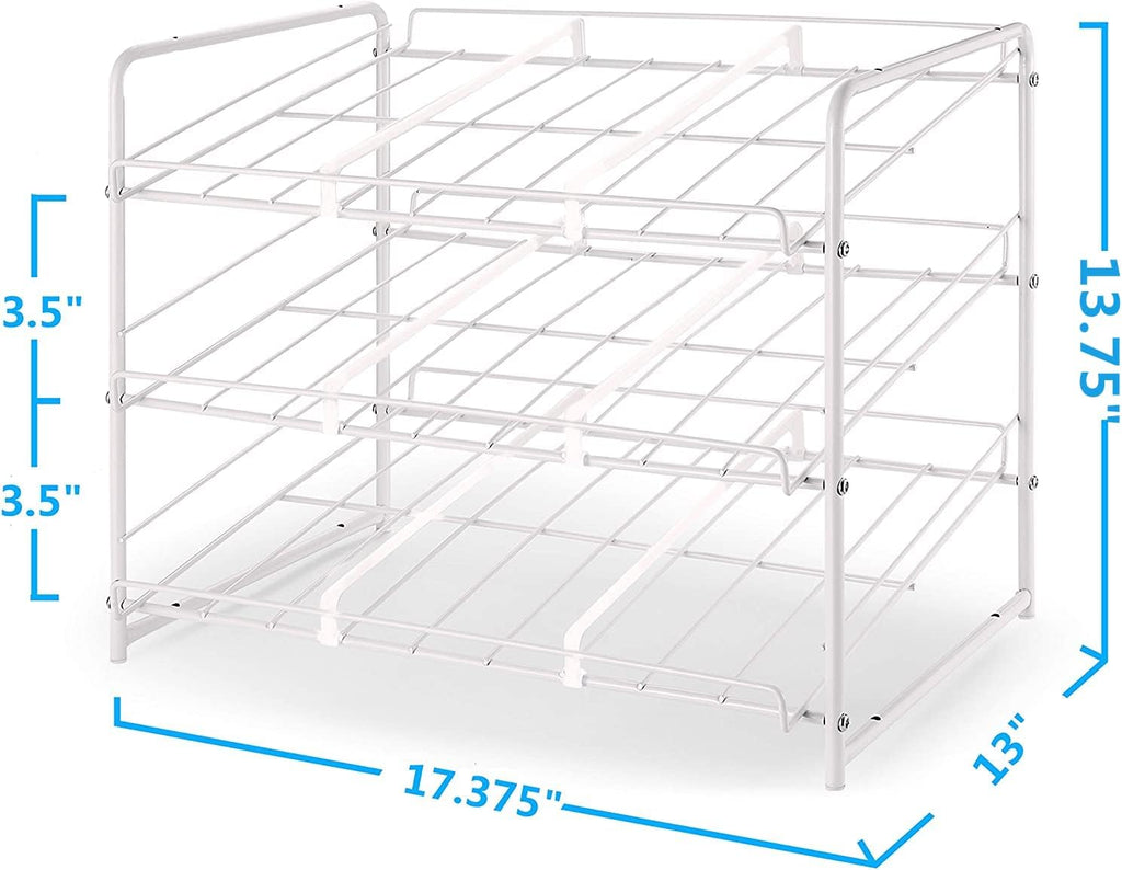 White Stackable Can Rack Organizer Z6342