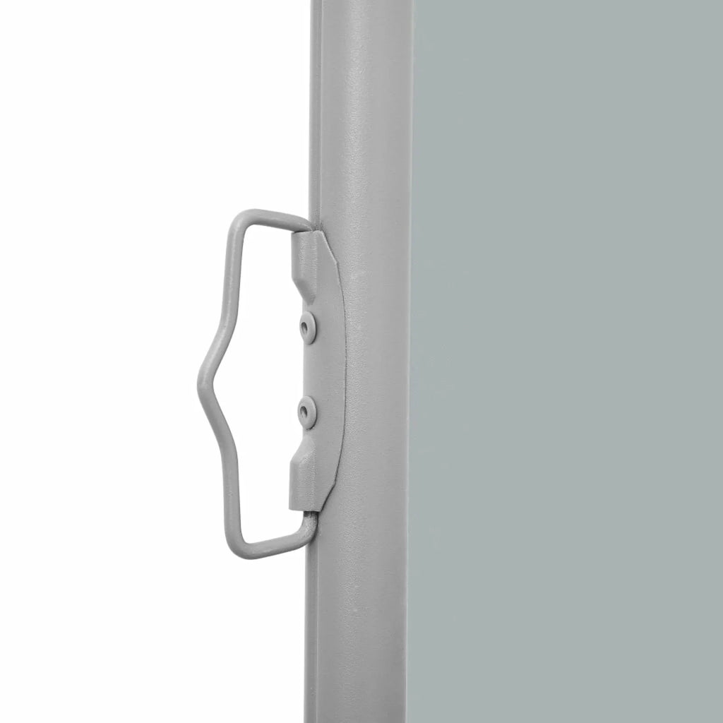 Retractable Side Awning Patio Screen Fence Outdoor Divider Fencing Steel Frame Polyester Windscreen Anthracite 55.1 x 393.7 Inches H5031