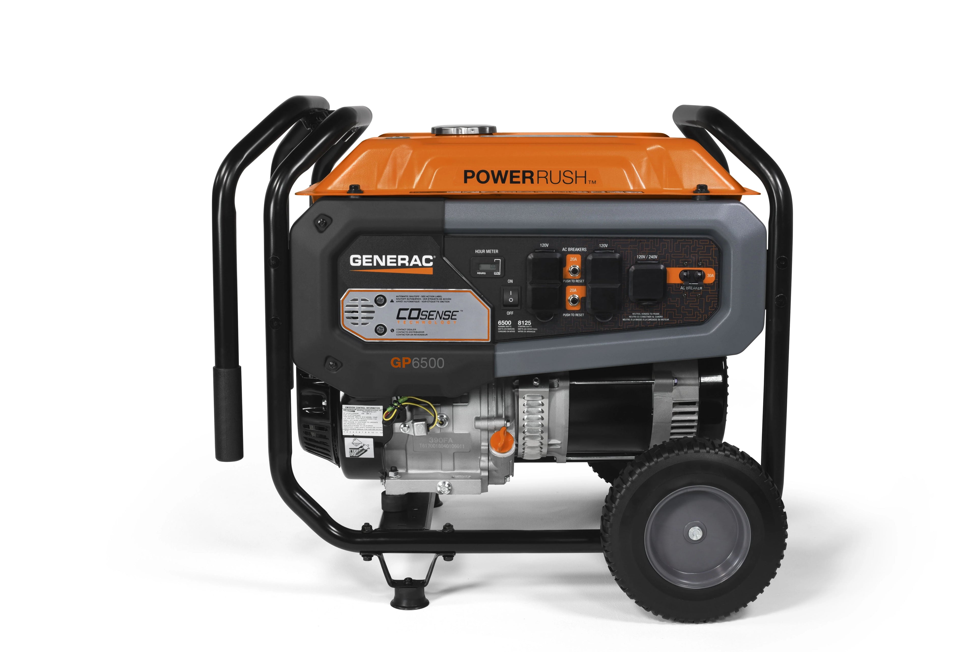 6500 Watt Manual Start Gas Powered Portable Generator W167403