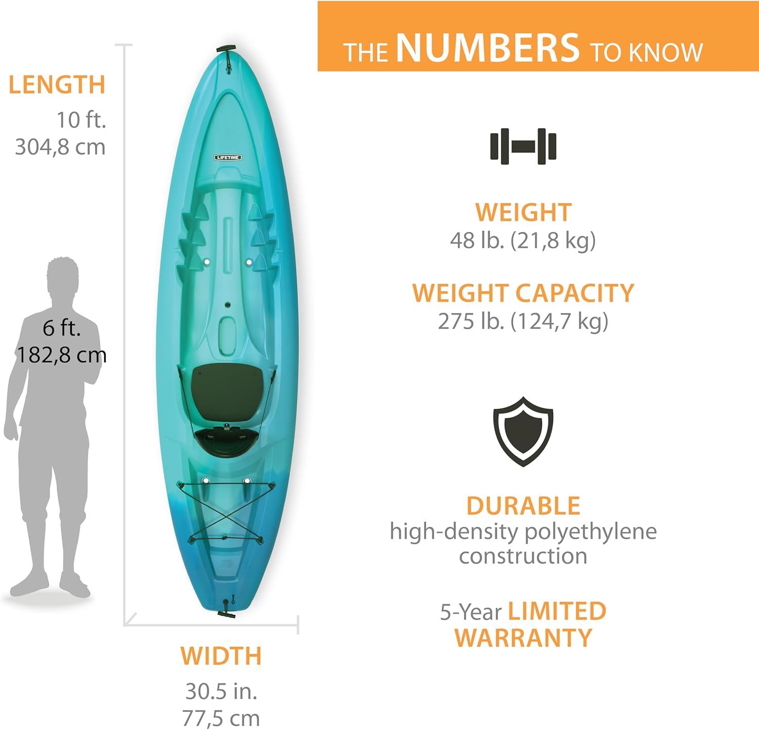 10' Sit-On-Top Kayak and Paddle B575765