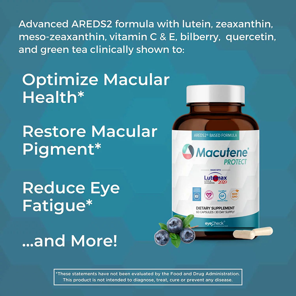Natural Eye Health Vitamins with Bilberry Zeaxanthin Lutein (60 Capsules) G6027