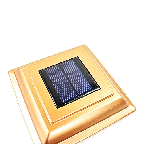 12 Pack White Outdoor Solar LED Post Cap Light O6139