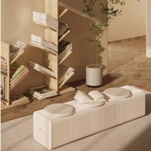 Accordion Folding Kraft Paper Stool with Cushion F999