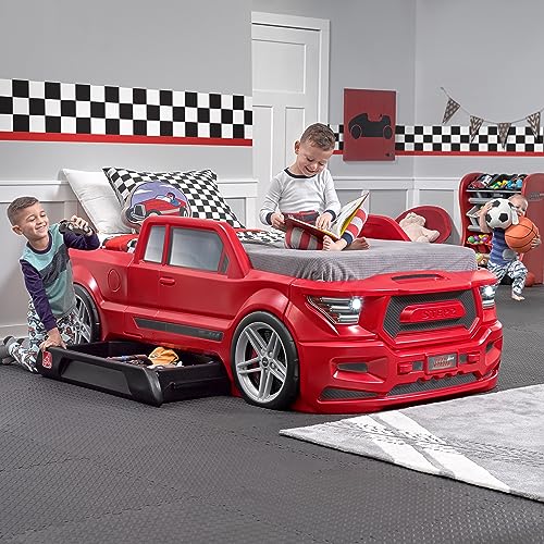 Red Toddler-to-Twin Race Car Bed M8310