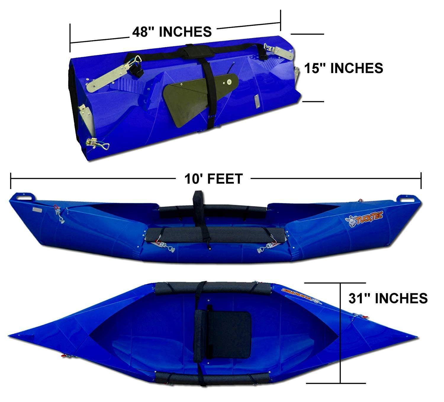 10 Ft Foldable Kayak Dark Yellow T7338