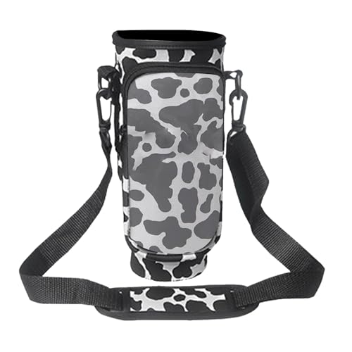 Neoprene Water Bottle Carrier Sling Bag with Strap and Phone Pocket D83470