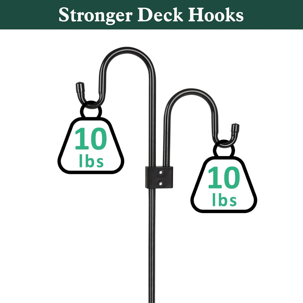 Black 47 Inch Deck Hook for Bird Feeder Q23999