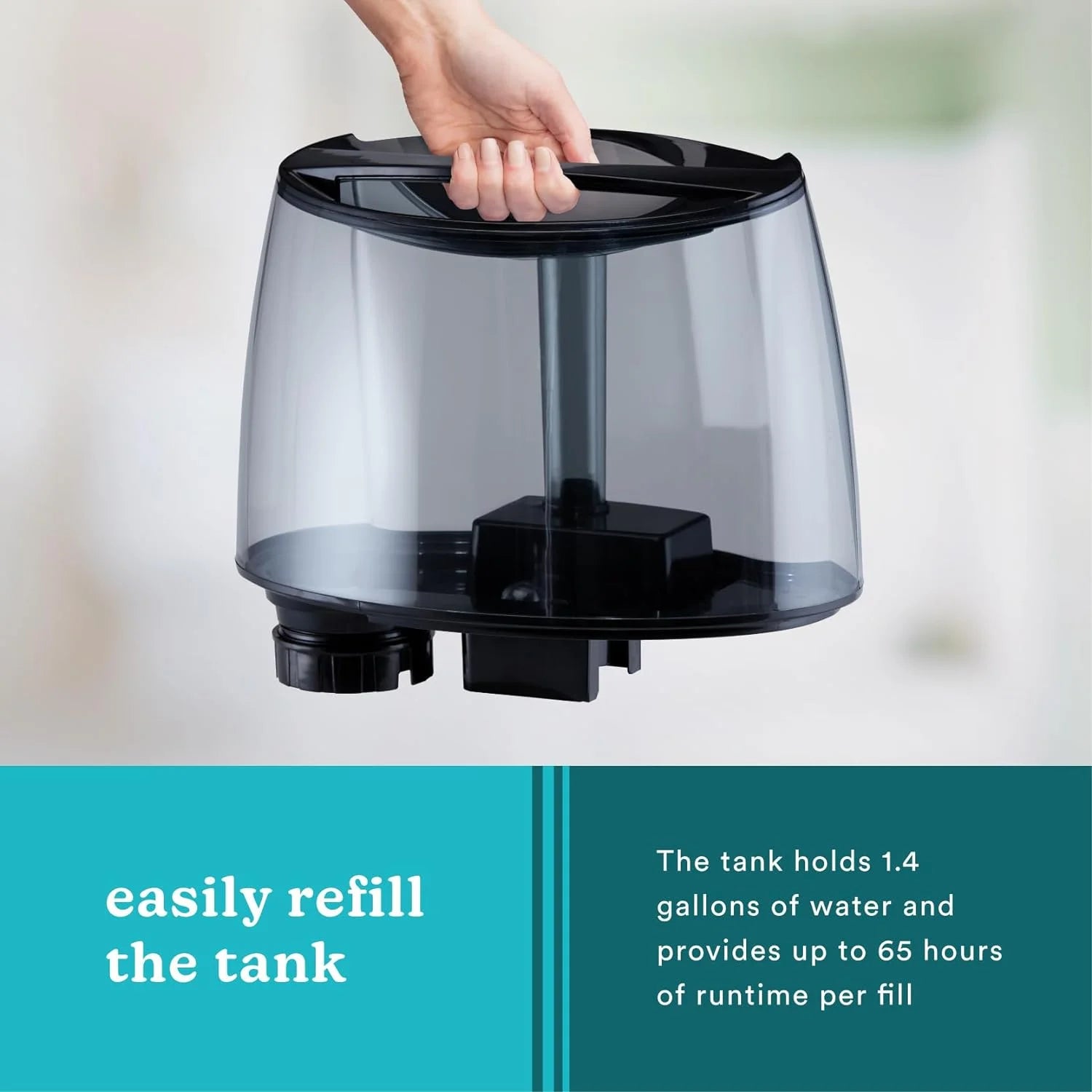 Ultrasonic Air Humidifier, 5.3L Water Tank with Warm and Cool Mist C773581