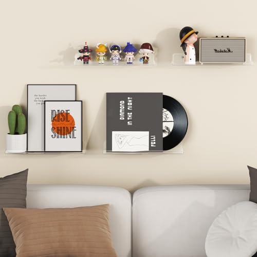 10 Pack White Acrylic Shelf 15" V643574