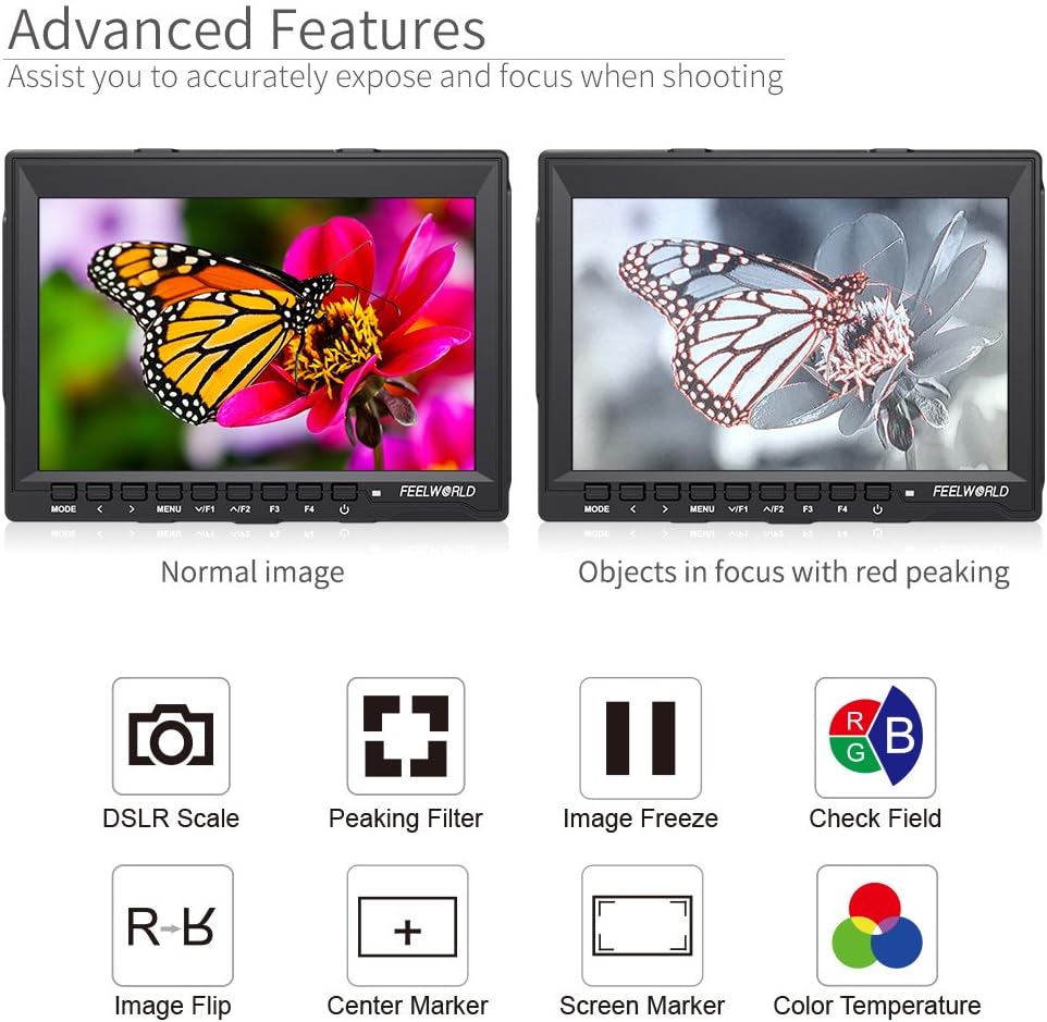 7 Inch 1280x800 IPS Field Monitor with Sunshade S926441