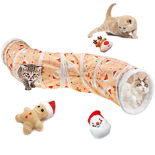 4Pcs Christmas Cat Toys Set with Ball, Catnip B675988