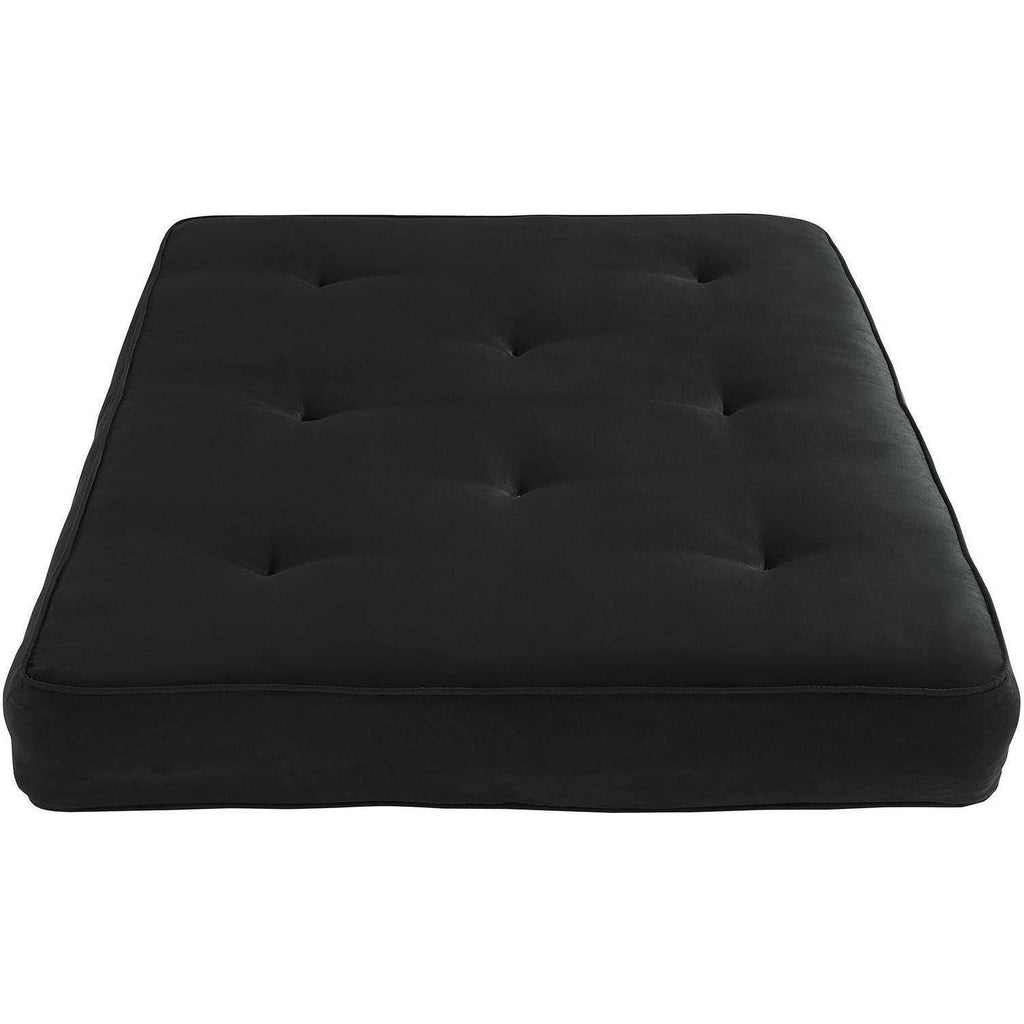 8-Inch Independently Encased Coil Futon Mattress Full Size Black M364044