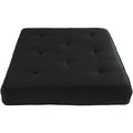8-Inch Independently Encased Coil Futon Mattress Full Size Black M364044