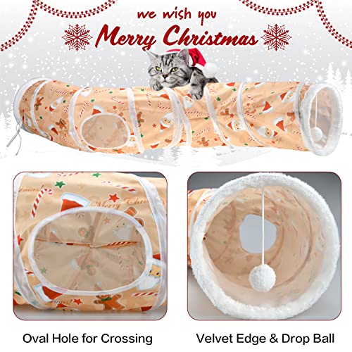 4Pcs Christmas Cat Toys Set with Ball, Catnip B675988