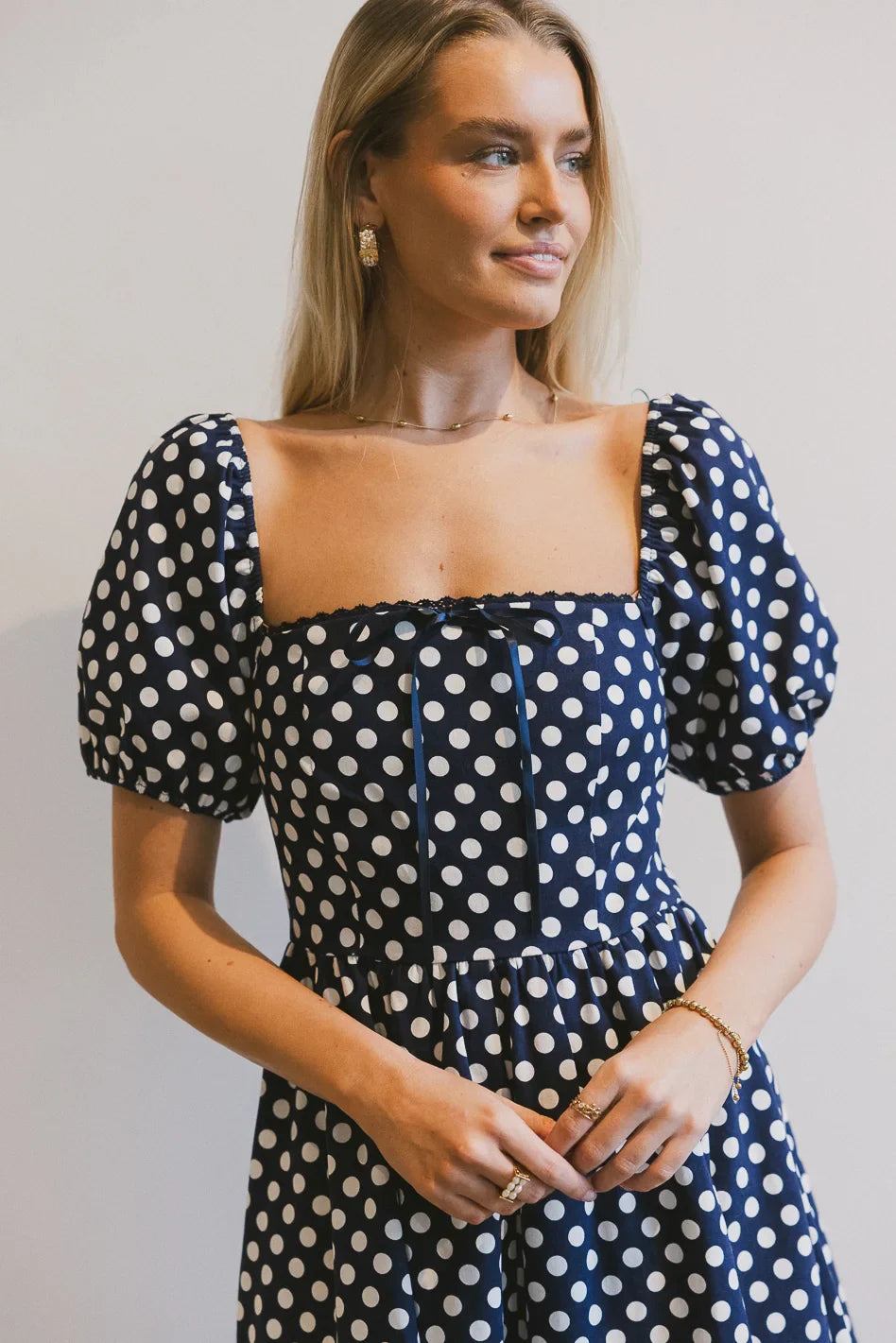 Polka Dot Midi Dress O516246