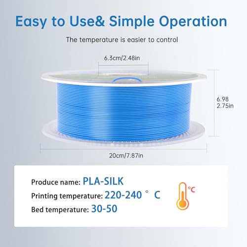 Silk PLA Filament 1.75mm Triple Colors 1kg Spool I820