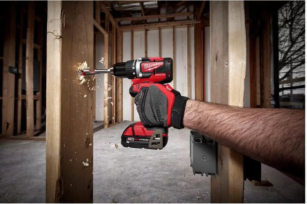 Compact Brushless Cordless Drill/Impact Combo Kit (2-Tool) with 2.0Ah Batteries, Charger & Bag D26631