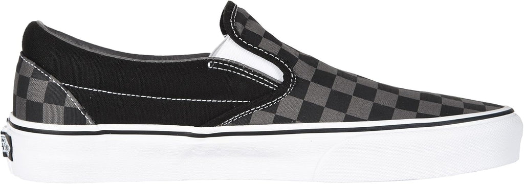 Black/Pewter Checkerboard Slip-On Shoes Size 10.5 T796