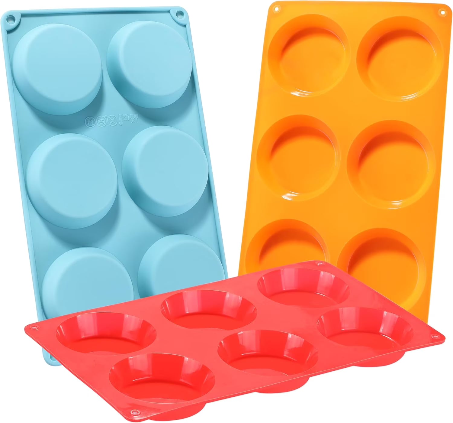 3" Round Silicone Egg Mold Pan J6633