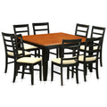 9 Pc Square Dining Table with Leaf and 8 Dining Chairs R998