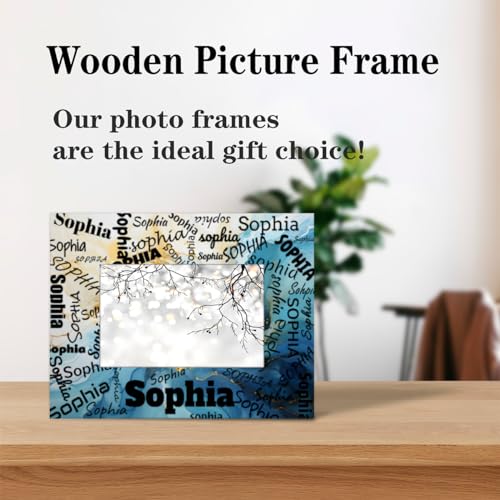 Purple Marble Stone Texture 4x6 Wood Picture Frame E39009