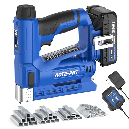 20V Cordless Brad Nailer 2 in 1 Staple Gun with 2.0Ah Battery and Charger G431