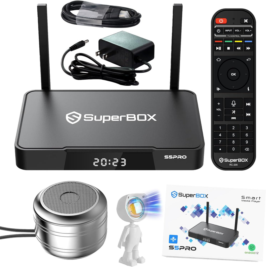 TV Box with 4GB RAM + 32GB ROM, Dual Band Wifi, Voice Remote D5830