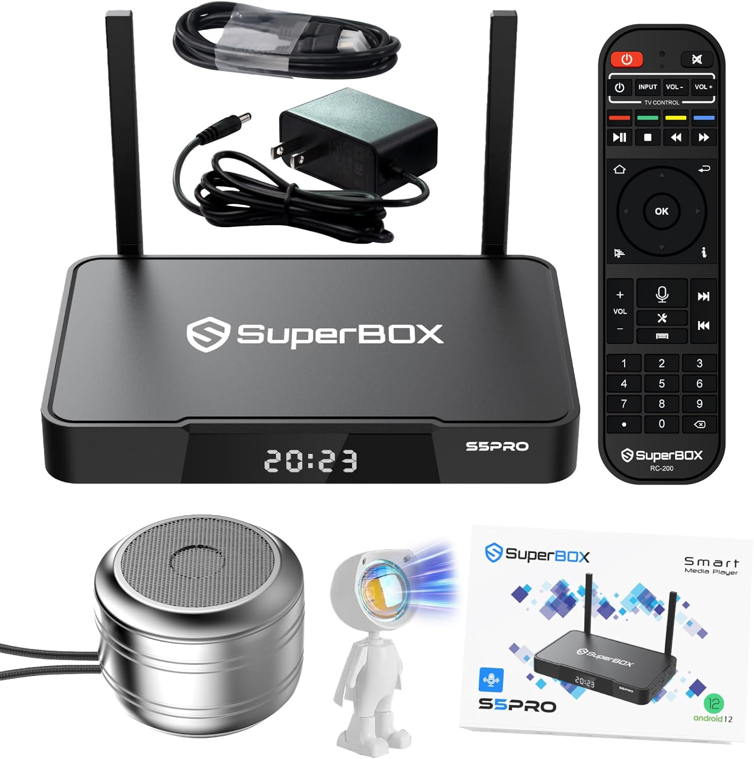 TV Box with 4GB RAM + 32GB ROM, Dual Band Wifi, Voice Remote D5830