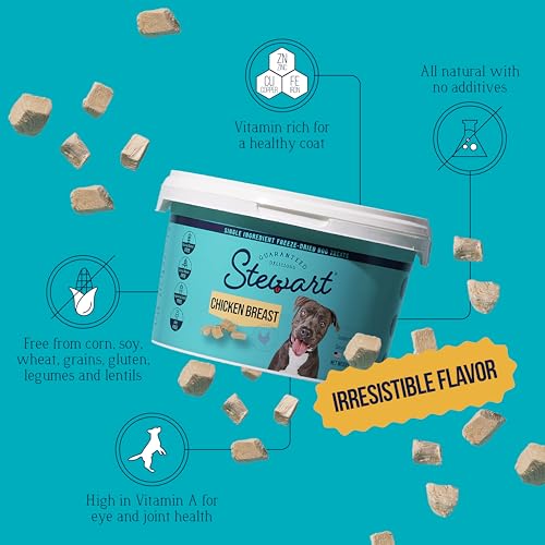 Freeze Dried Raw Chicken Breast Dog Treats, 14.8 Ounce Resealable Tub O405