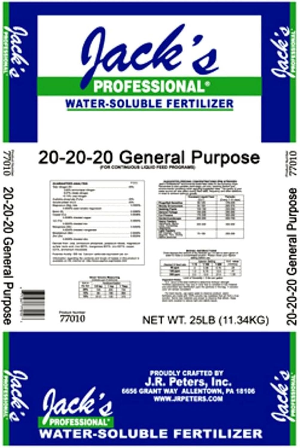 20-20-20 Water-Soluble Fertilizer, 25lbs D137489