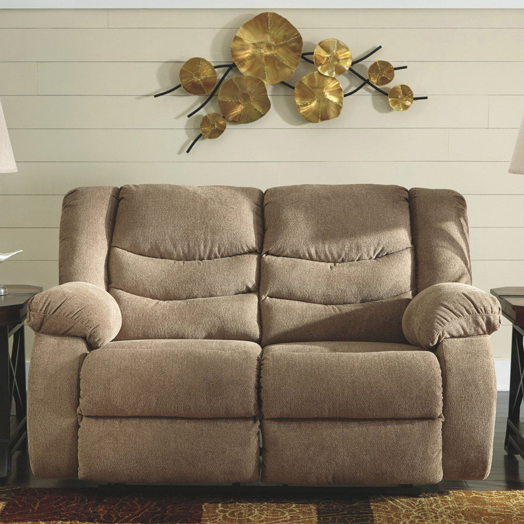 Mocha Reclining Loveseat L55602