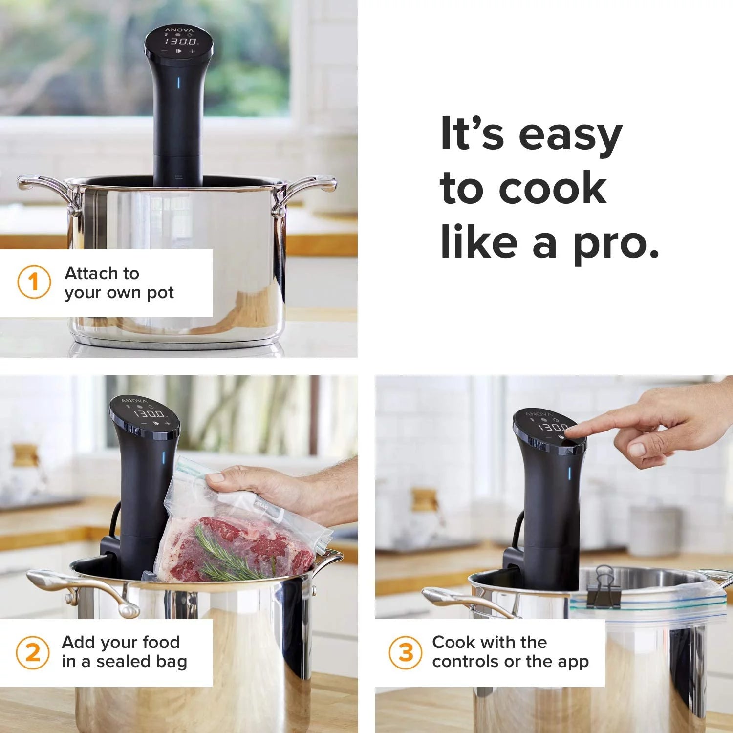 Black Sous Vide Precision Cooker R893