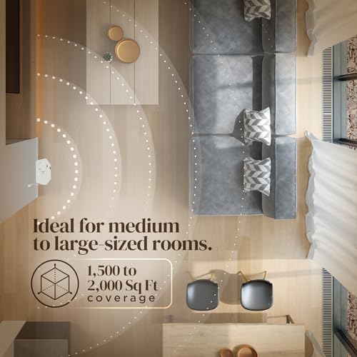 White Bluetooth Smart Scent Air Machine with 3 Fragrances N998687