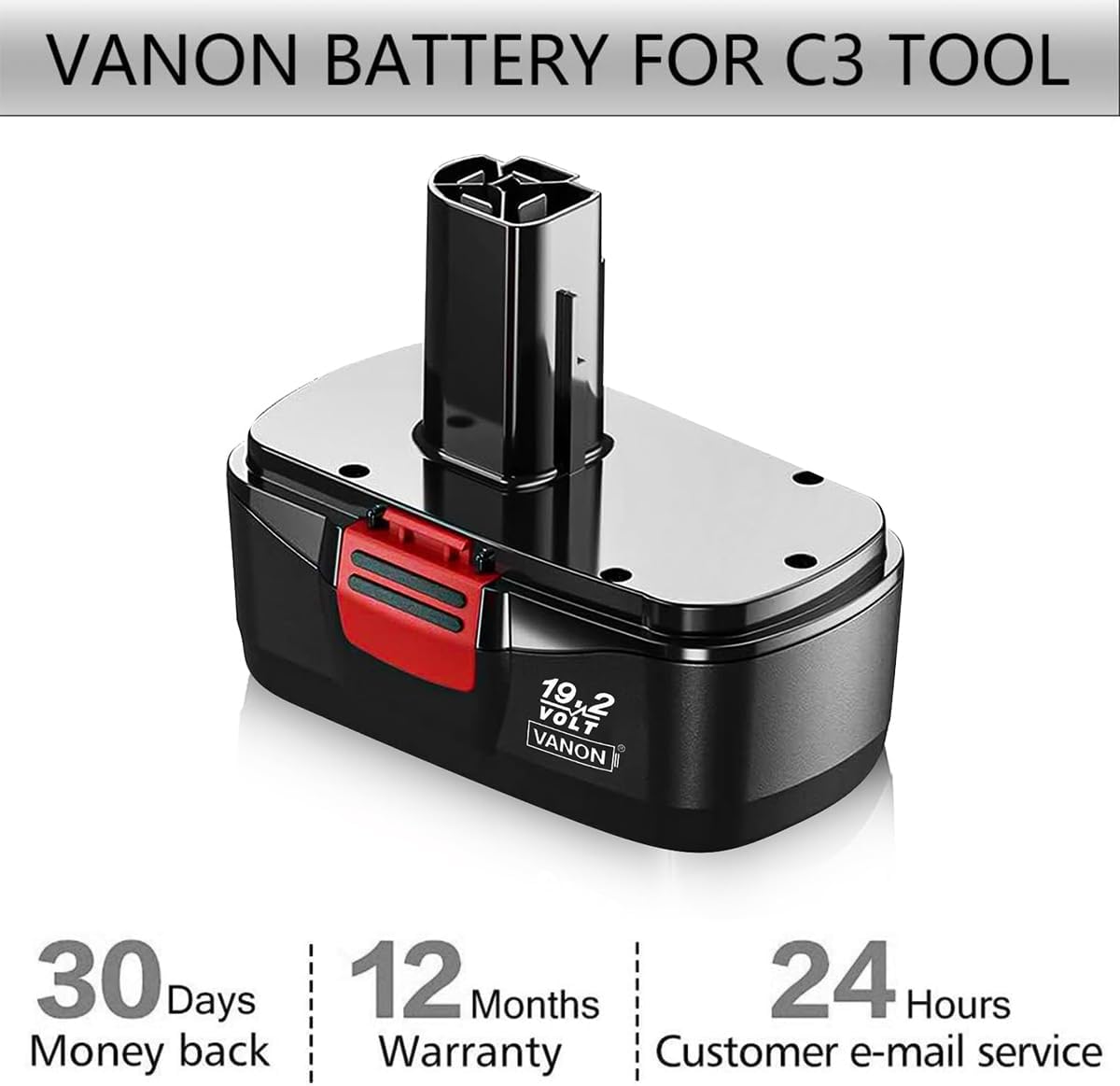 2Pack 4.8Ah Replacement Battery for Craftsman C-3 19.2V I427534