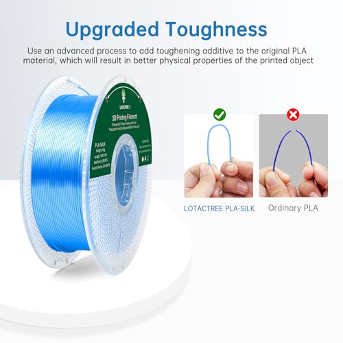 Silk PLA Filament 1.75mm Triple Colors 1kg Spool I820
