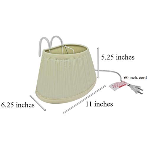 Soft Fabric Shade Reading Lamp Book Light (2Pack) O218